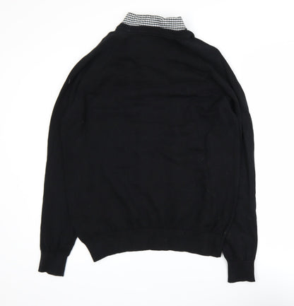 Mens UK Size L Threadbare Black Pullover Jumper