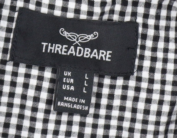 Mens UK Size L Threadbare Black Pullover Jumper