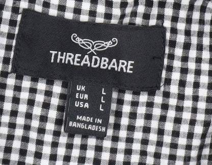 Mens UK Size L Threadbare Black Pullover Jumper