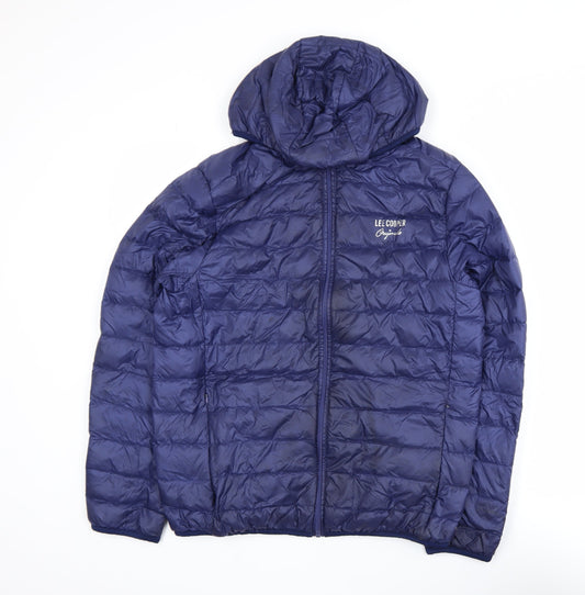 Mens UK Size S Lee Cooper Blue Puffer Jacket