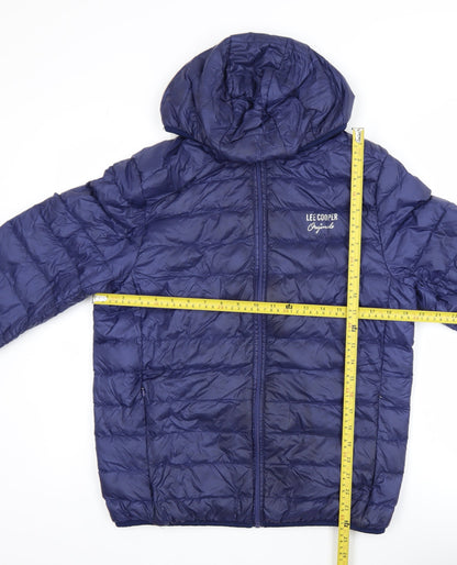 Mens UK Size S Lee Cooper Blue Puffer Jacket
