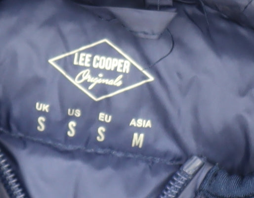 Mens UK Size S Lee Cooper Blue Puffer Jacket