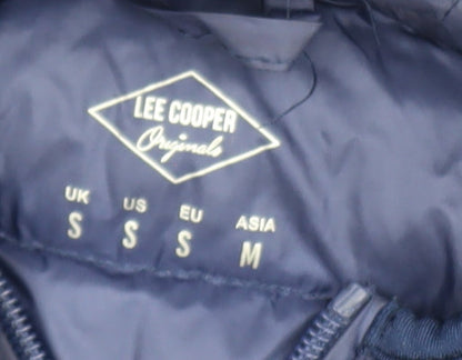 Mens UK Size S Lee Cooper Blue Puffer Jacket