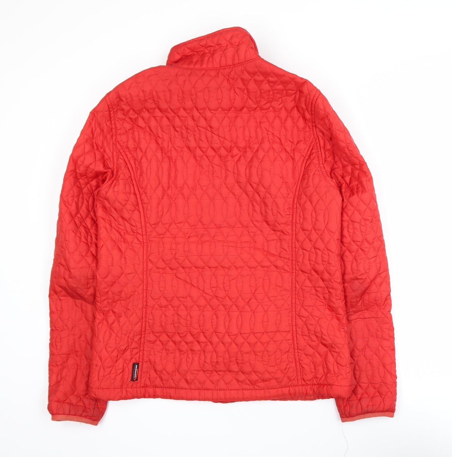 Womens UK Size S Lands’ End Red Quilted Coat