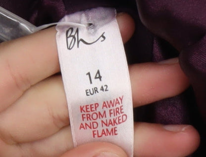 Womens UK Size 14 BHS Purple Basic Jacket