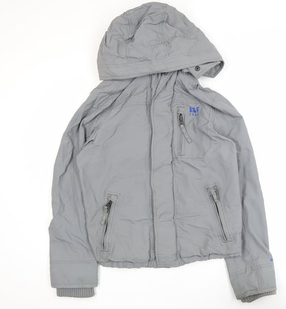 Mens UK Size S Abercrombie Grey Basic Jacket