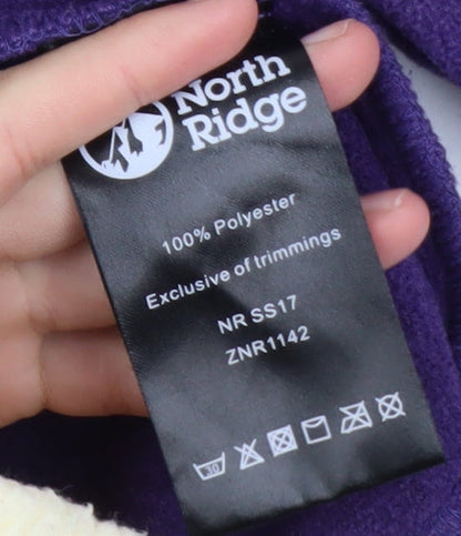 Womens UK Size 12 North Ridge Purple Hiking Walking Gym & Training Jacket