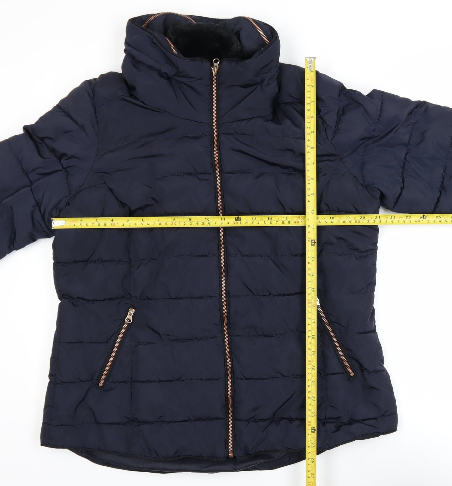 Womens UK Size 18 South Blue Puffer Jacket
