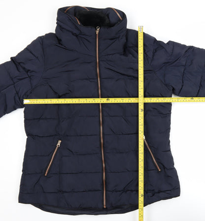 Womens UK Size 18 South Blue Puffer Jacket