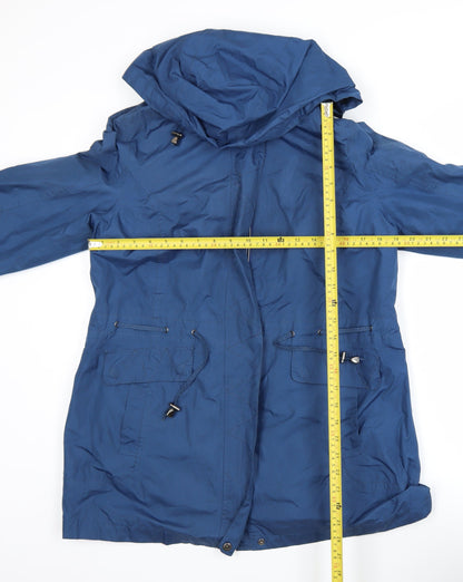 Womens UK Size 14 Bm Casual Blue Parka Coat