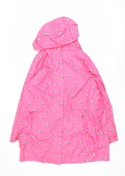 Womens UK Size 14 Joules Pink Rain Coat