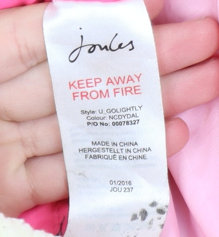 Womens UK Size 14 Joules Pink Rain Coat
