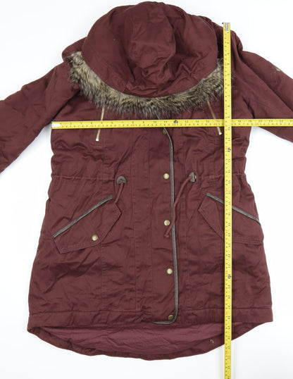 Womens UK Size 14 Marks and Spencer Brown Parka Coat