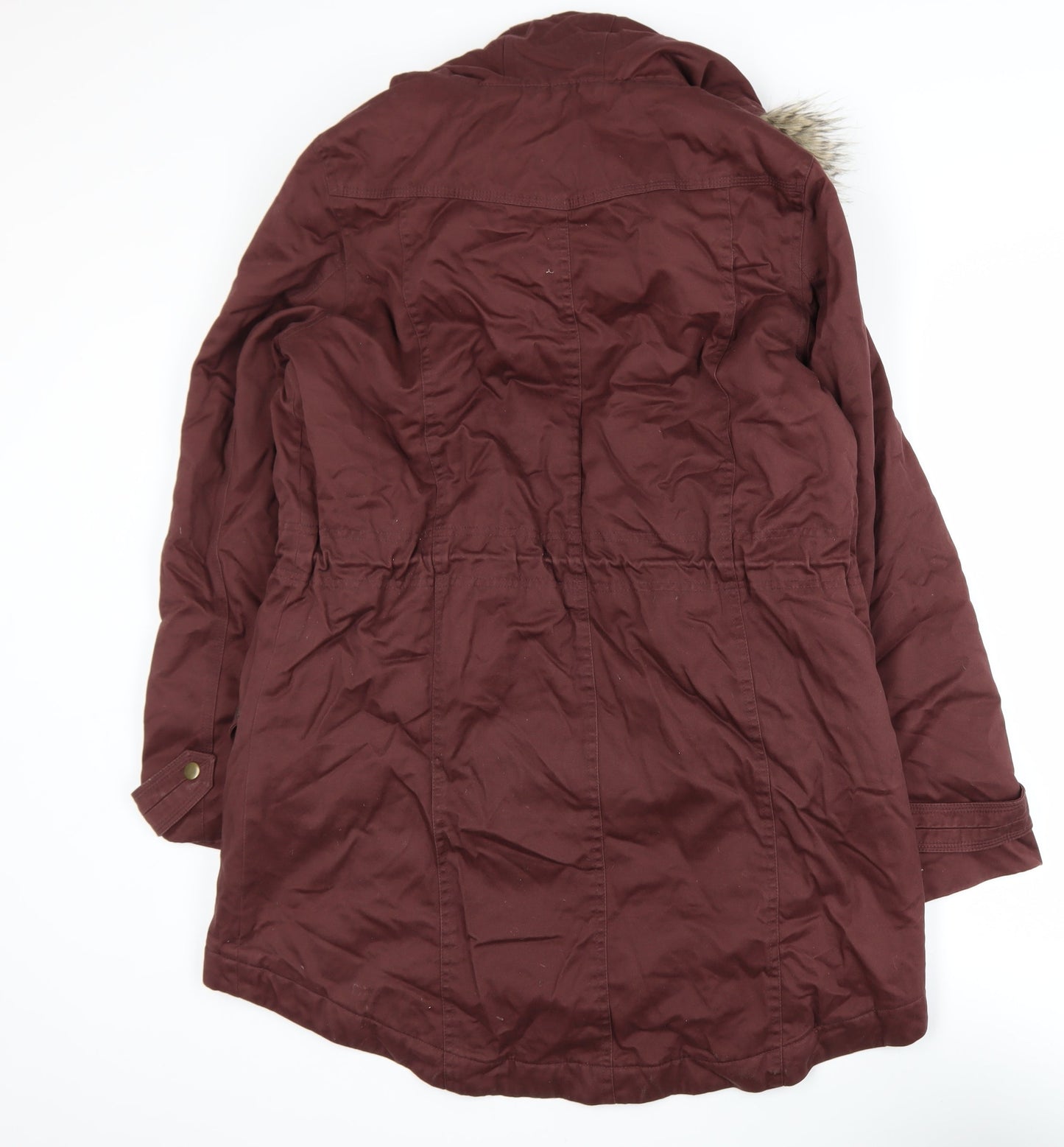 Womens UK Size 14 Marks and Spencer Brown Parka Coat