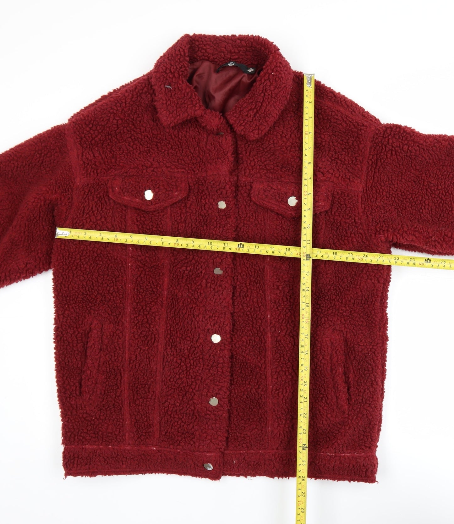 Womens UK Size 8 Missguided Red Bomber Jacket
