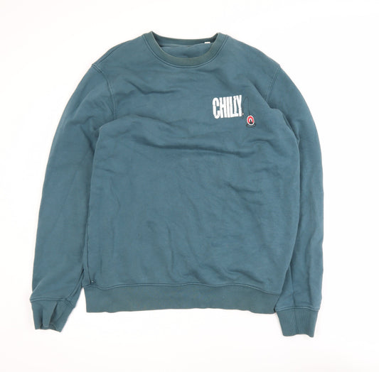 Mens UK Size L Stanley/Stella Blue Pullover Sweatshirt