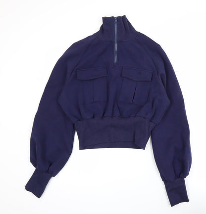 Womens UK Size M Commense Blue Pullover Sweatshirt