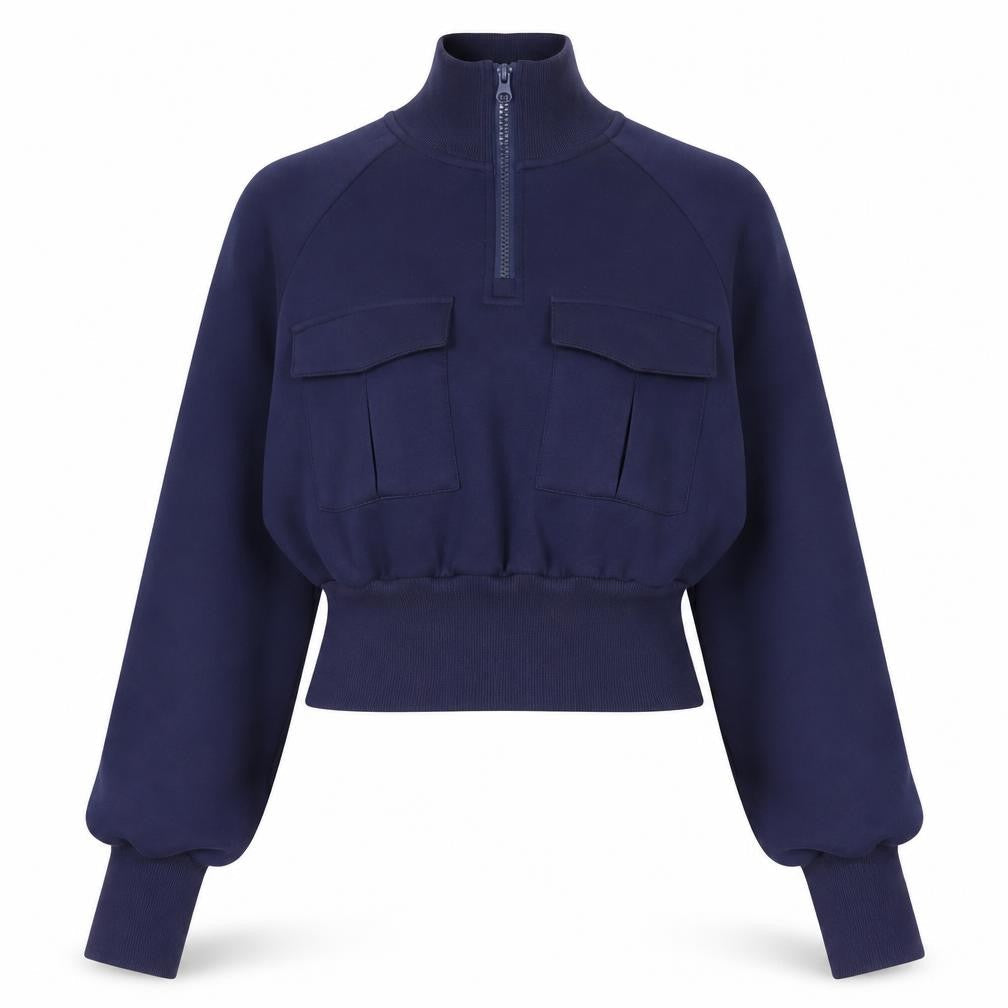 Womens UK Size M Commense Blue Pullover Sweatshirt