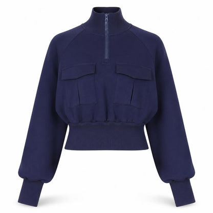 Womens UK Size M Commense Blue Pullover Sweatshirt