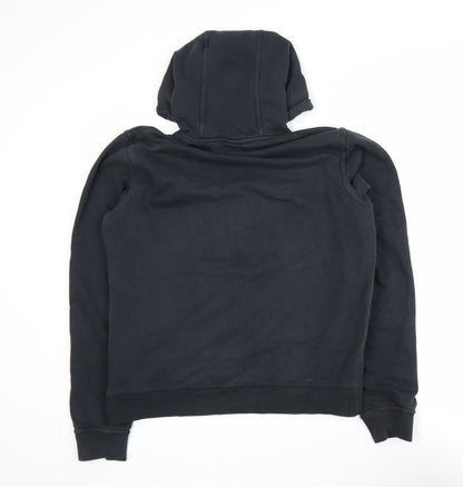Nike Men's Black Pullover Hoodie M Fleece Logo Sportswear