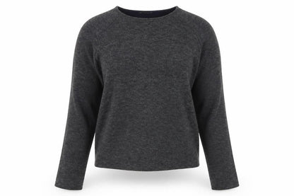 Zara Women Grey Long Sleeve Jersey Top Size S