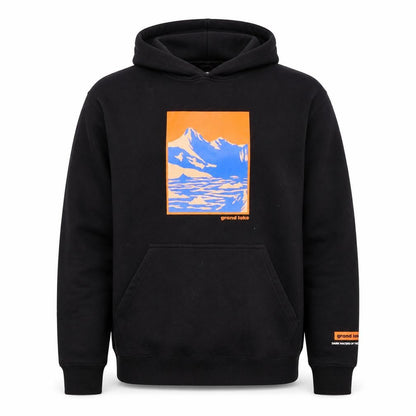H&M Men’s Black Grand Lake Graphic Pullover Hoodie Size M