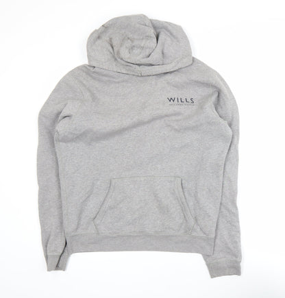 Mens UK Size S Jack Wills Grey Pullover Hoodie