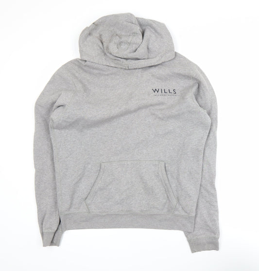 Mens UK Size S Jack Wills Grey Pullover Hoodie