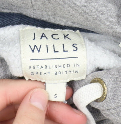 Mens UK Size S Jack Wills Grey Pullover Hoodie