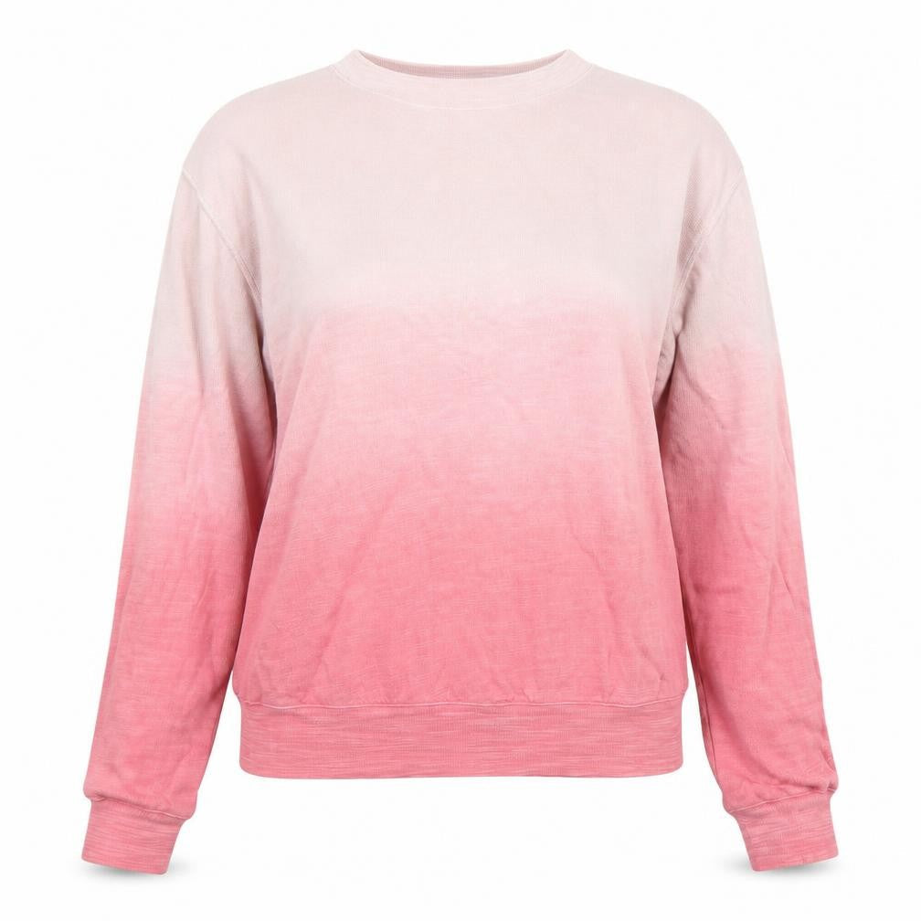 Marks & Spencer Womens Pink Ombre Cotton Sweatshirt XS