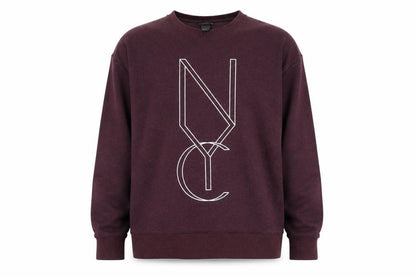 H&M Men’s Purple NYC Graphic Pullover Sweatshirt XL