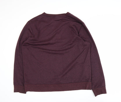 H&M Men’s Purple NYC Graphic Pullover Sweatshirt XL