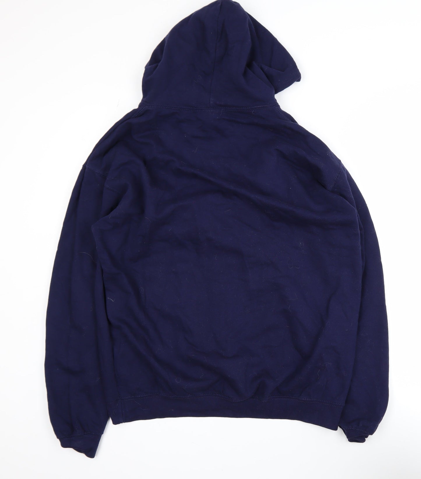 Mens UK Size L Just Hoods Blue Pullover Hoodie