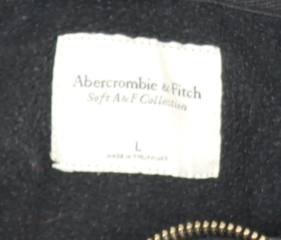 Womens UK Size L Abercrombie & Fitch Black Pullover Sweatshirt