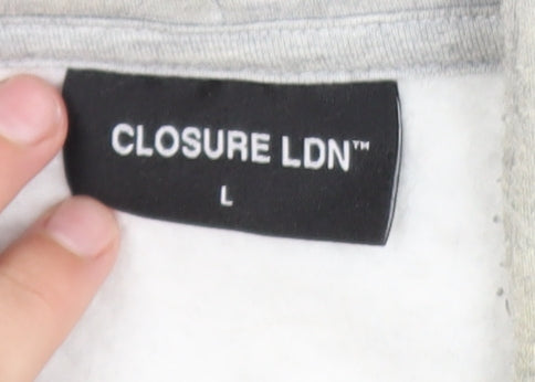 Mens UK Size L Closure LDN Grey Gym & TrainingRunning & JoggingWalking Jacket
