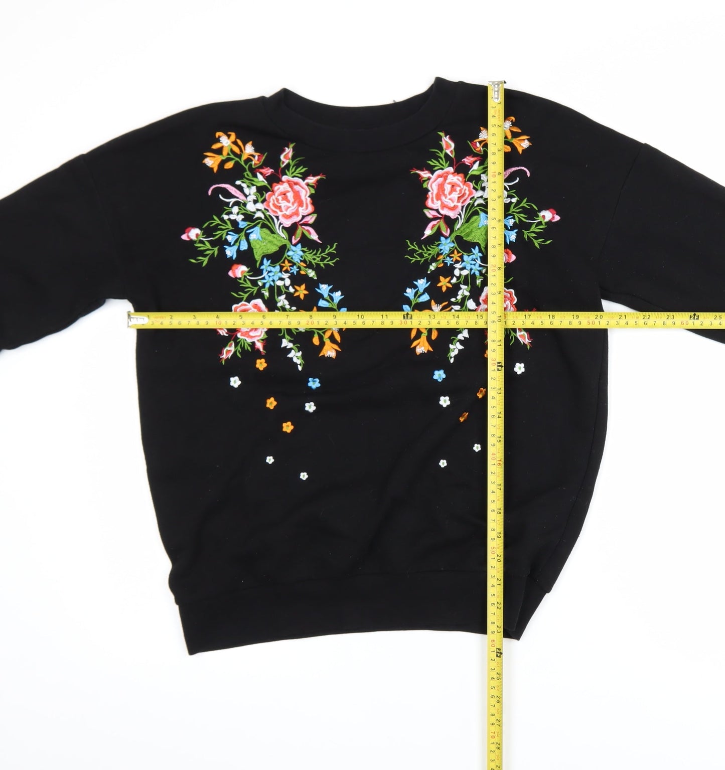 Womens UK Size 8 NEXT Black Pullover Sweatshirt