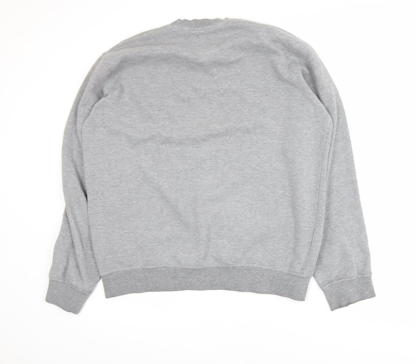 Burton Men's Grey Medium Crew Neck Logo Pullover Sweatshirt