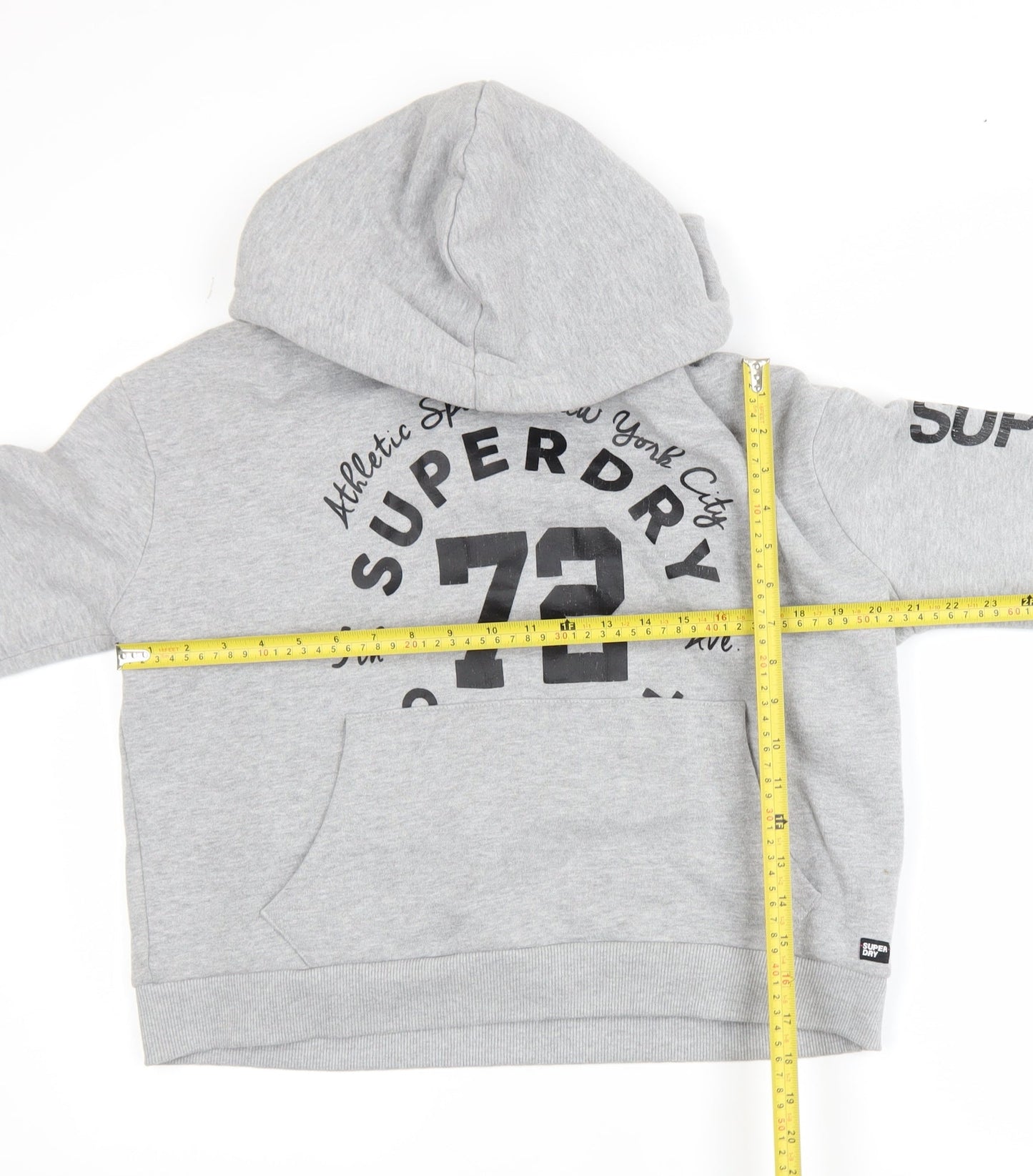 Womens UK Size S Superdry Grey Pullover Hoodie