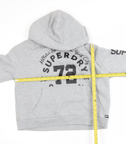 Womens UK Size S Superdry Grey Pullover Hoodie