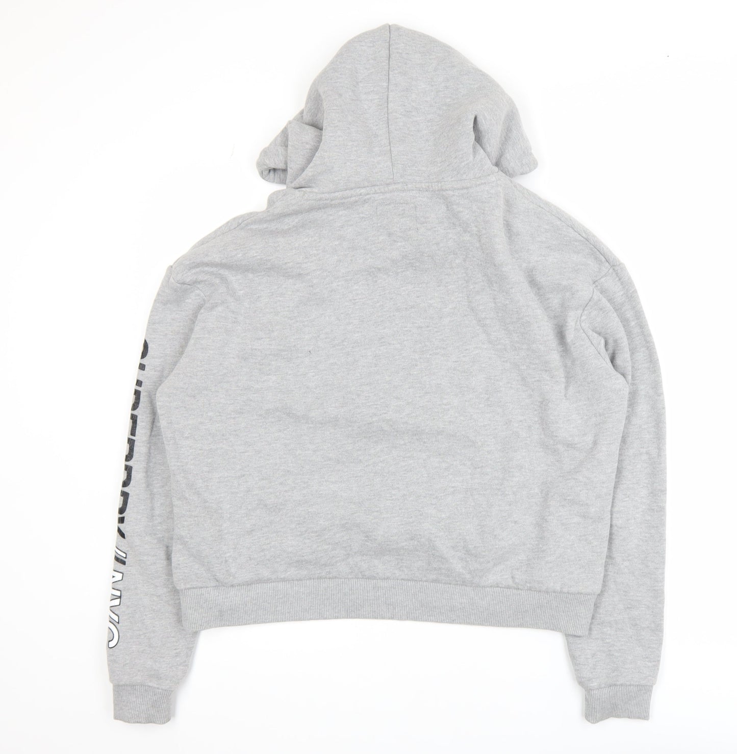 Womens UK Size S Superdry Grey Pullover Hoodie
