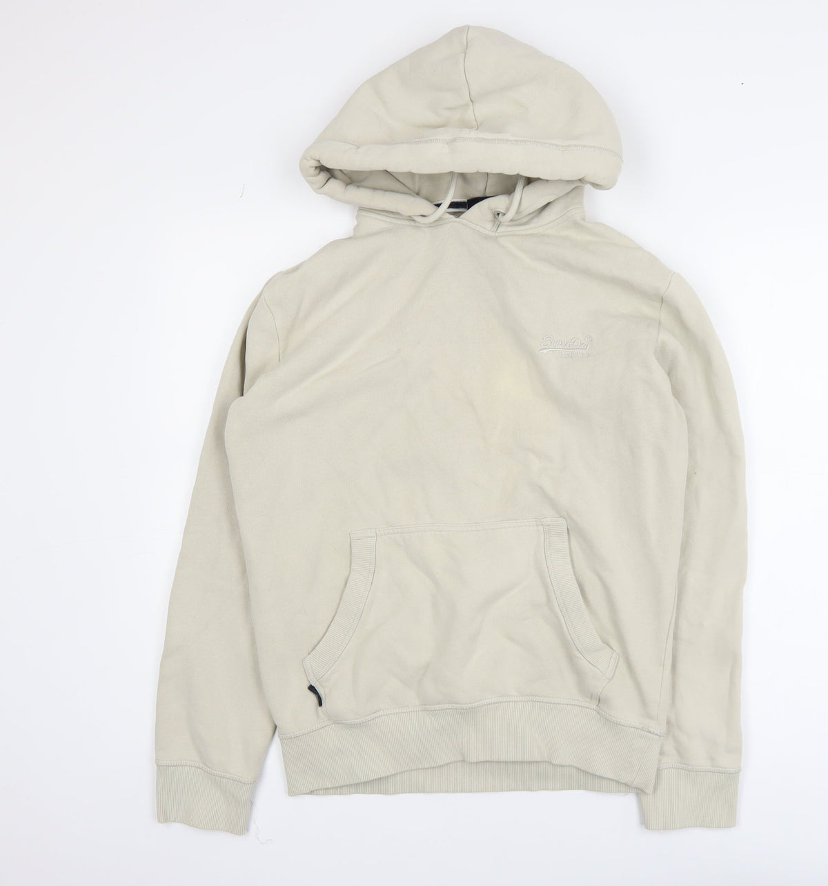 Womens UK Size S Superdry Beige Pullover Hoodie