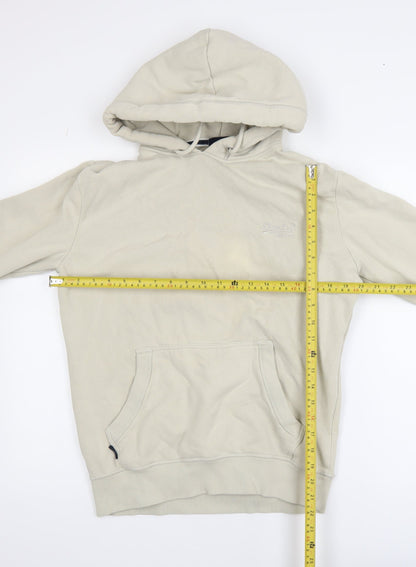 Womens UK Size S Superdry Beige Pullover Hoodie