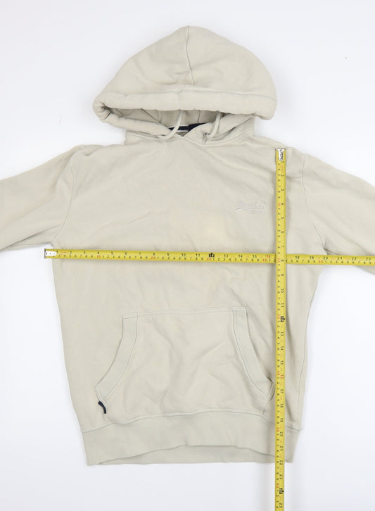 Womens UK Size S Superdry Beige Pullover Hoodie