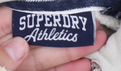 Womens UK Size S Superdry Beige Pullover Hoodie