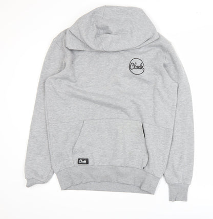 Mens UK Size M Cloak Grey Pullover Hoodie