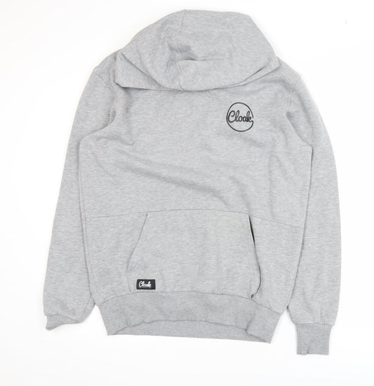 Mens UK Size M Cloak Grey Pullover Hoodie