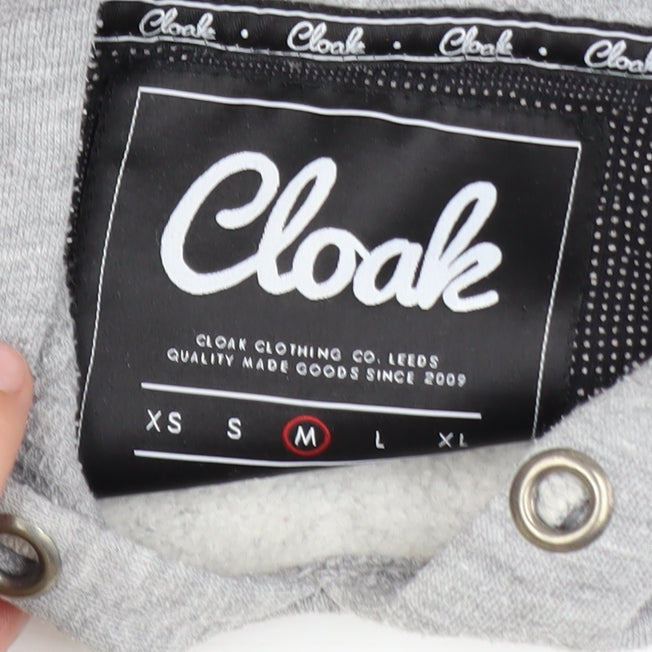 Mens UK Size M Cloak Grey Pullover Hoodie