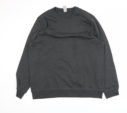 Hurley Men’s Black Crew Neck Pullover Sweatshirt L Regular Fit