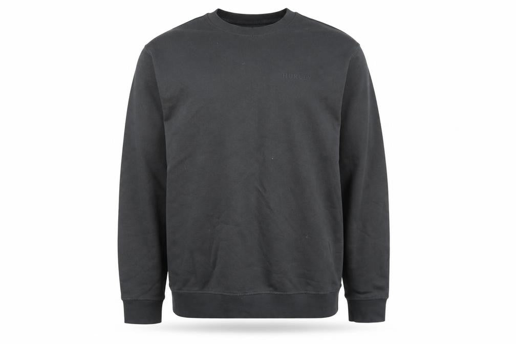 Hurley Men’s Black Crew Neck Pullover Sweatshirt L Regular Fit
