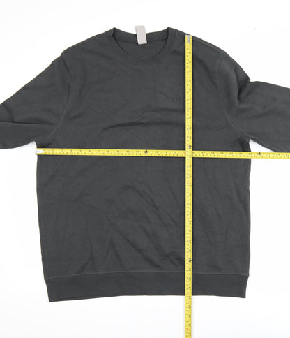 Hurley Men’s Black Crew Neck Pullover Sweatshirt L Regular Fit